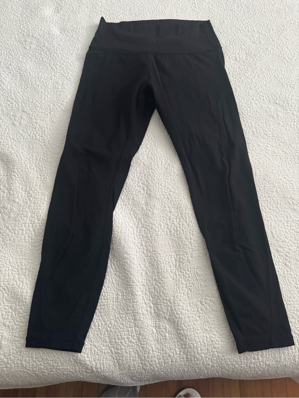 ACTA Black High-Waist Active Leggings, Medium